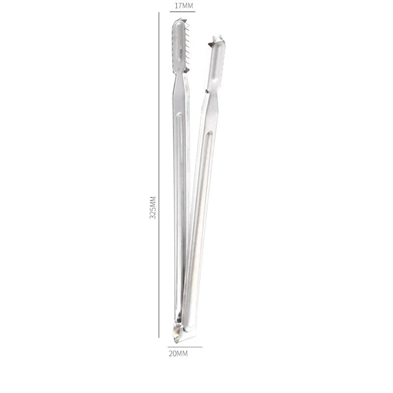 Stainless Steel Kitchen Tongs Clamp Cooking Accessories
