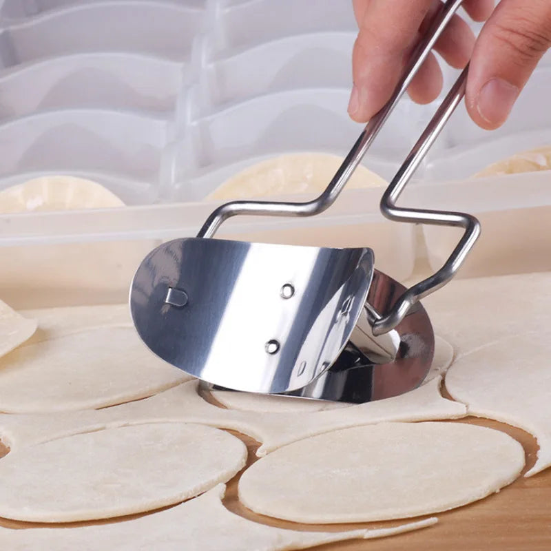 304 Stainless Steel Dumpling Maker Dough Roller Pastry Embosser Pie Ravioli Pasta Baking Tool