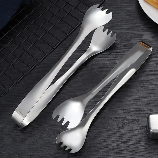 Non-Slip Stainless Steel Food Tongs Cooking Utensils