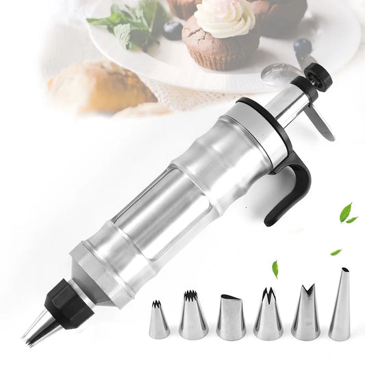 7Pcs Stainless Steel Cake Airbrush Nozzle Set for Pastry Decoration