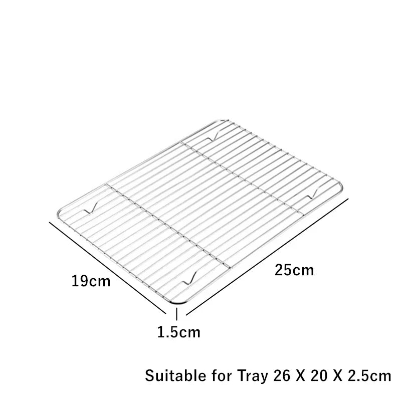 304 Stainless Steel Nonstick Baking Tray with Cooling Rack