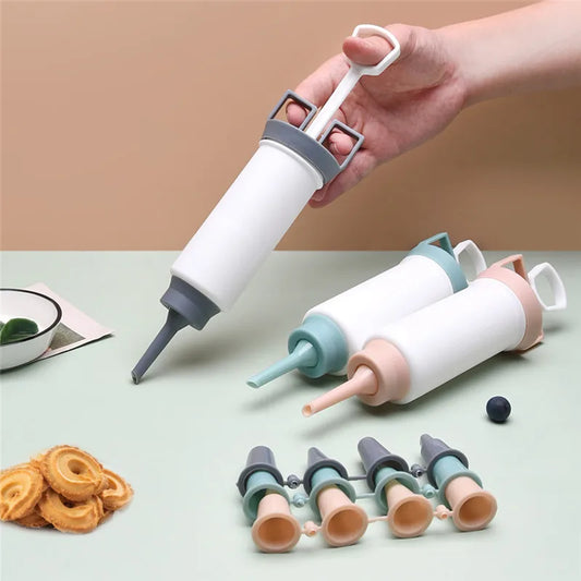 Cake Airbrush Decorating Gun Pastry Bag Piping Nozzle Fondant Cupcake Cookie Tools