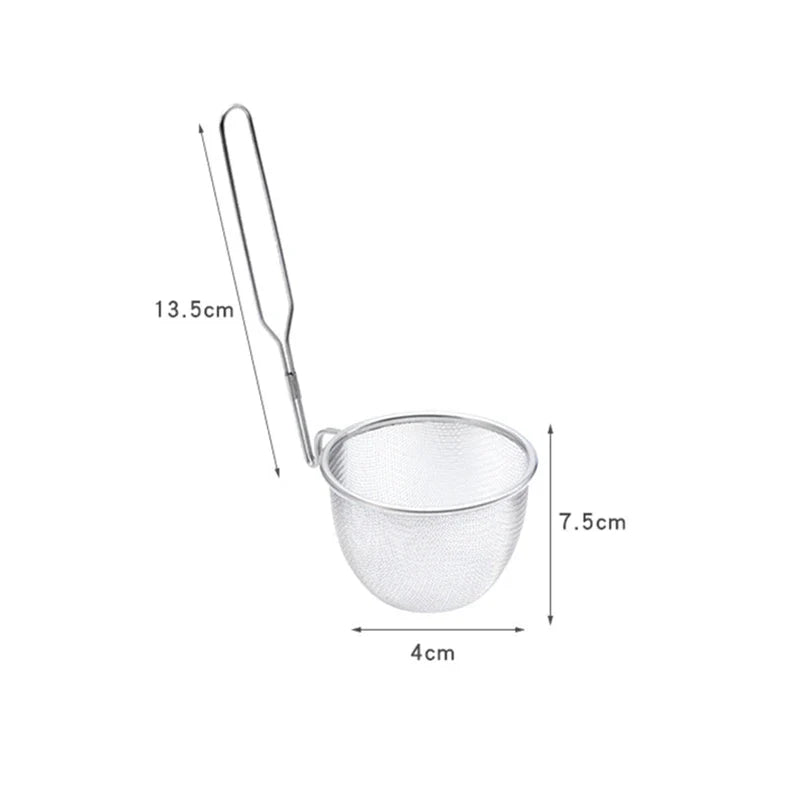 Stainless Steel Mesh Skimmer Strainer Colander Kitchen Utensils