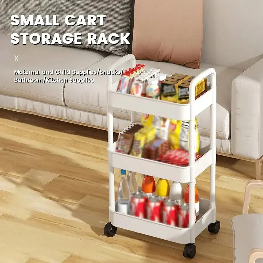 Multi-layer Rolling Storage Rack for Kitchen, Bedroom, Bathroom