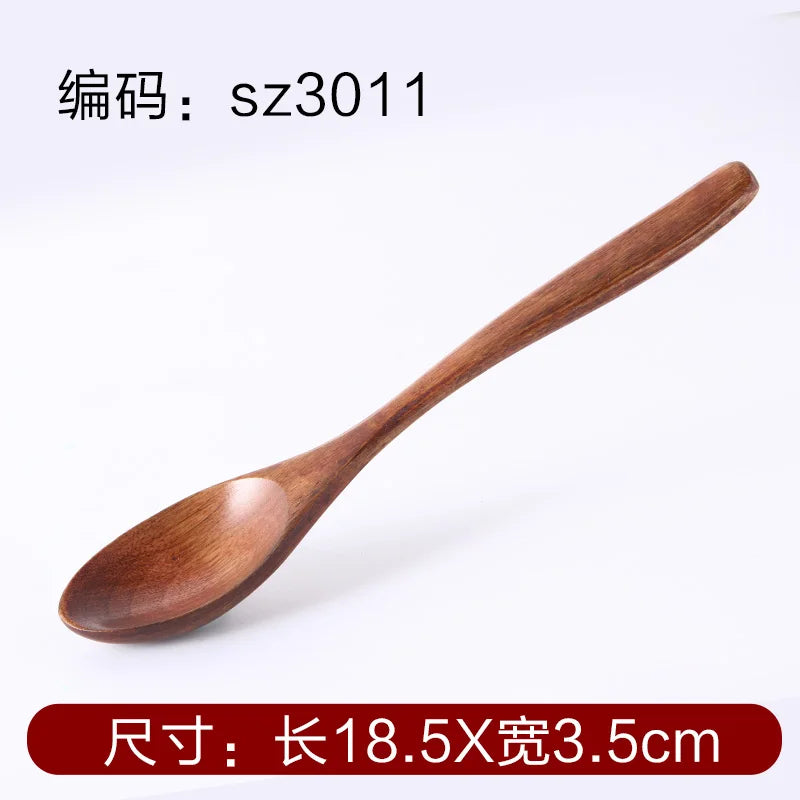 Kids Wooden Spoon Fork Set - Coffee, Dessert, Honey, Kitchen Accessories