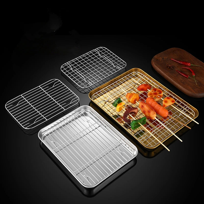 Stainless Steel Nonstick Baking Tray with Wire Rack