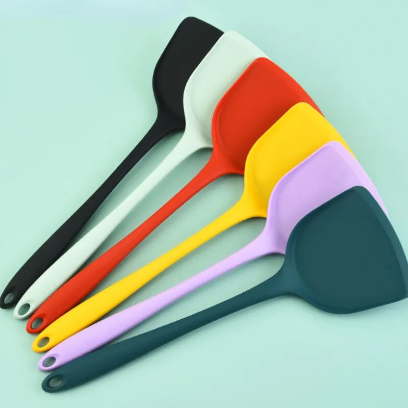 Silicone Spatula Non-stick Cooking Utensils with Comfort Handle