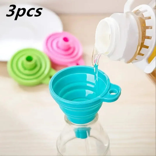 Silicone Collapsible Funnel for Liquid Transfer Kitchen Gadget