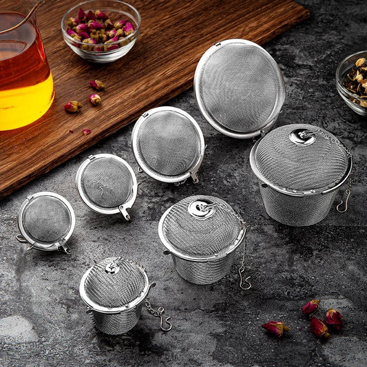 Stainless Steel Tea Infuser Mesh Strainer with Hook