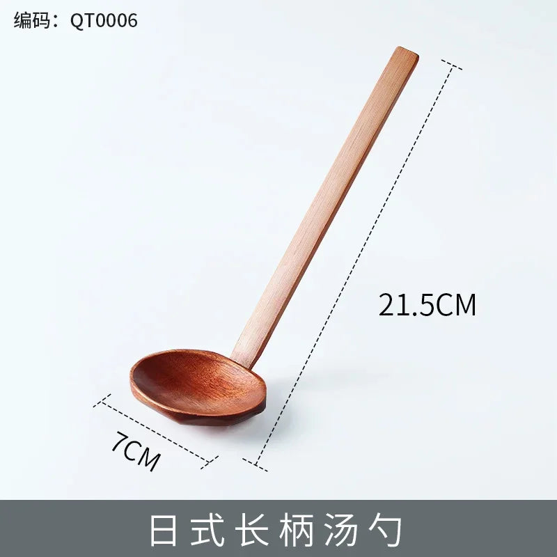 Wooden Ramen Spoon Set - Soup Tableware Kitchen Accessories