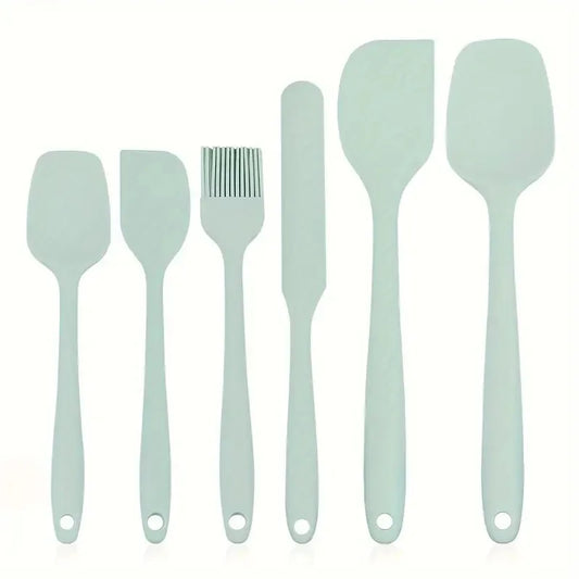 6-Piece Non-Stick Silicone Bakeware Set, Heat Resistant Spatulas, Food Grade Baking Tools