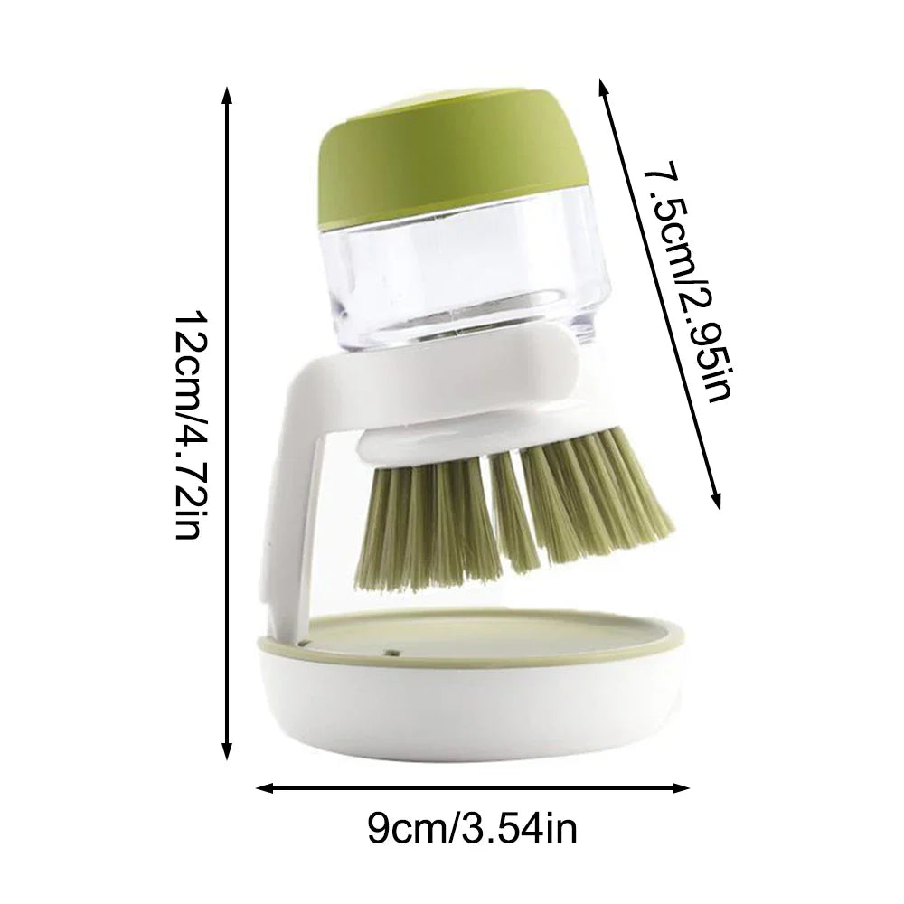 Dishwashing Brush with Soap Dispenser and Holder