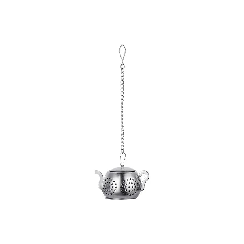 Stainless Steel Teapot Tea Infuser Mesh Strainer with Hooks