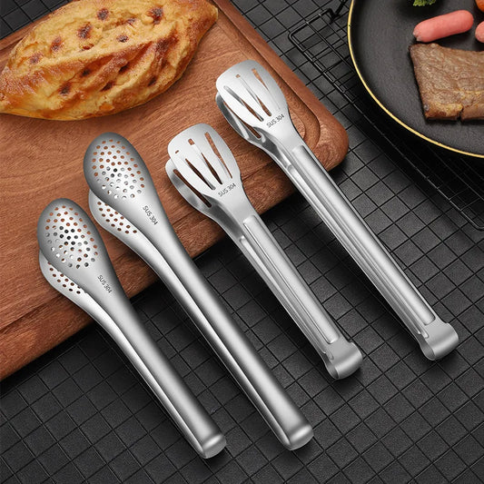 Stainless Steel Non-stick BBQ Tongs Kitchen Utensils Dropshipping