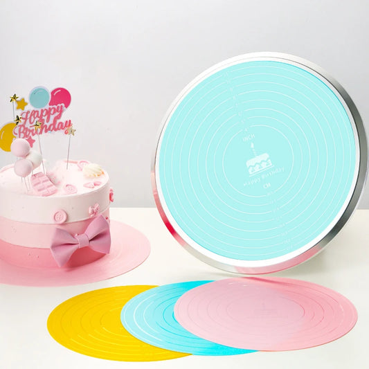 Round Silicone Pastry Mat Non-stick Baking Kneading Pad Non-slip Cooking Tool