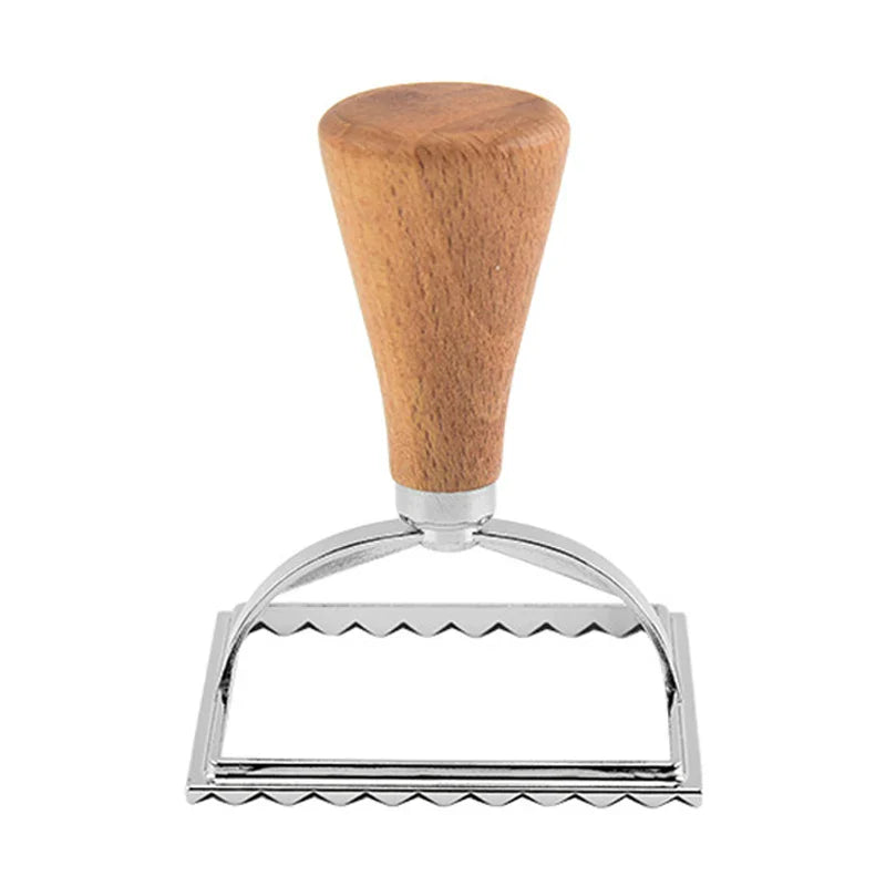 Wooden Handle Dumpling Maker Non-stick Pastry Dough Cutter