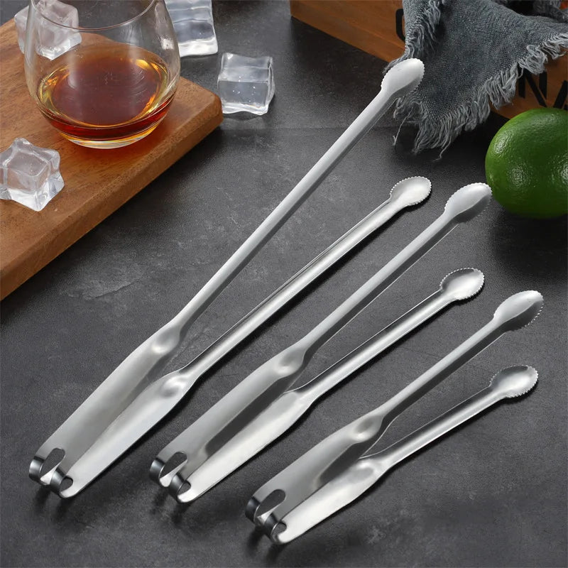 304 Stainless Steel Food Tongs Buffet Dessert Bread Meat Clamp Kitchen Utensils