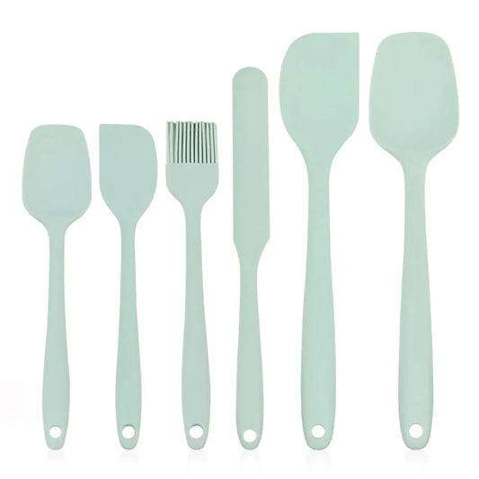 6-Piece Silicone Spatula Set - Non-Stick, Heat Resistant for Cooking & Baking