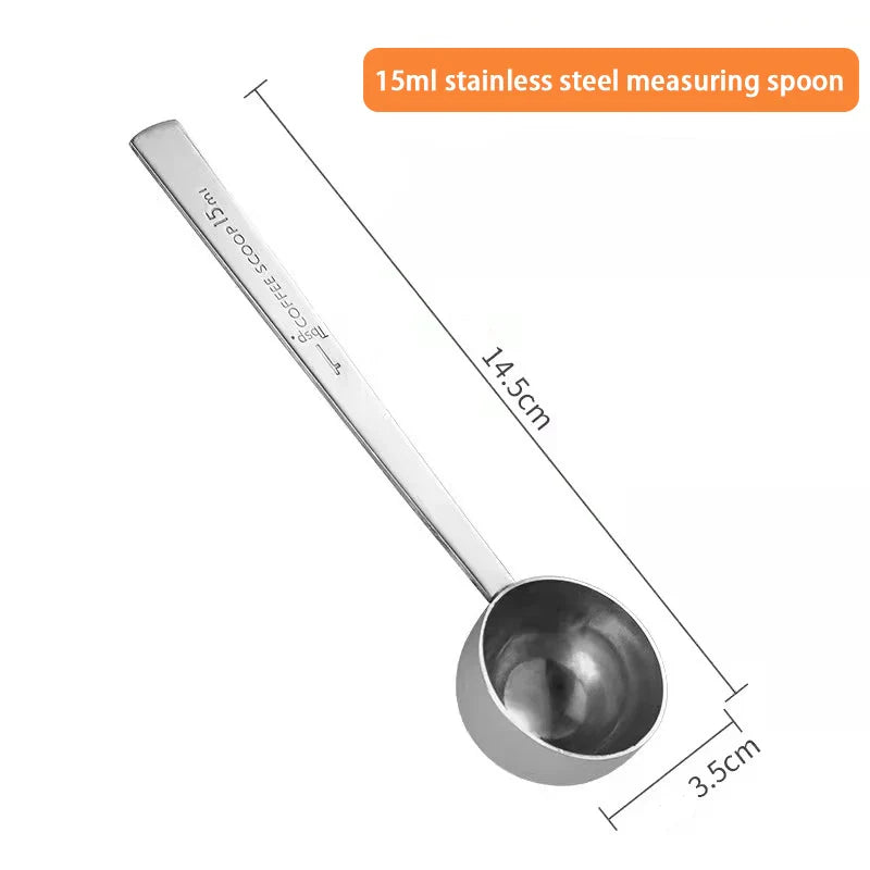 Stainless Steel Coffee Scoop, Tablespoon Measuring Spoon, Long Handle