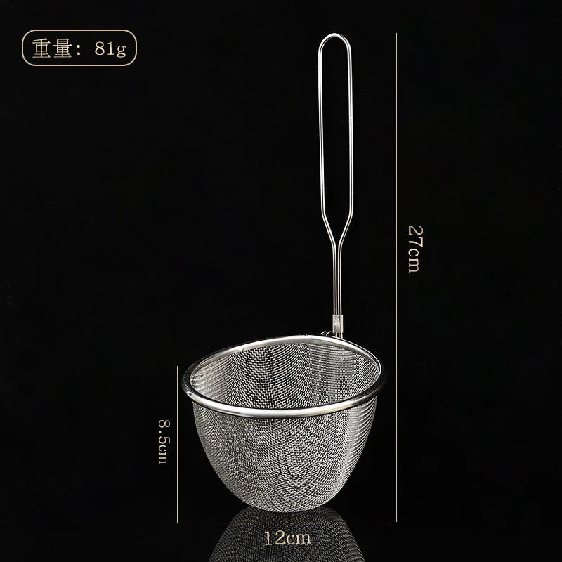 304 Stainless Steel Colander Strainer Fine Mesh Fry Basket Cooking Tool