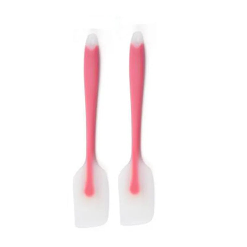 2Pcs Heat Resistant Silicone Spatula Set for Kitchen