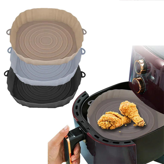 Air Fryer Silicone Pot Baking Tray Basket Grill Mat