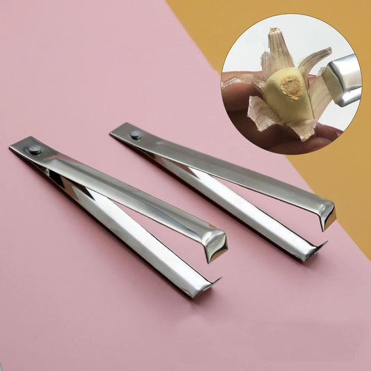 Stainless Steel Garlic Peeler, Hair & Feather Remover Kitchen Tool