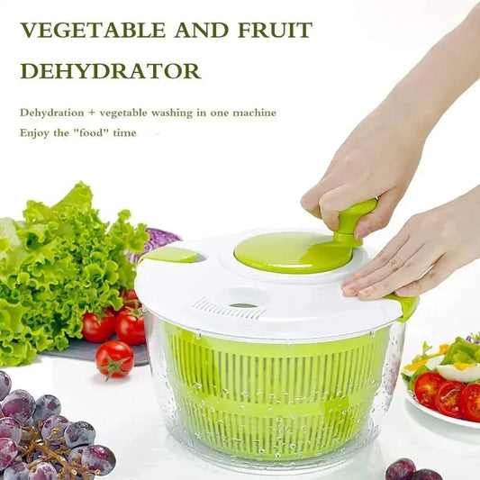 Salad Spinner Vegetable Fruit Dehydrator Manual Kitchen Tool