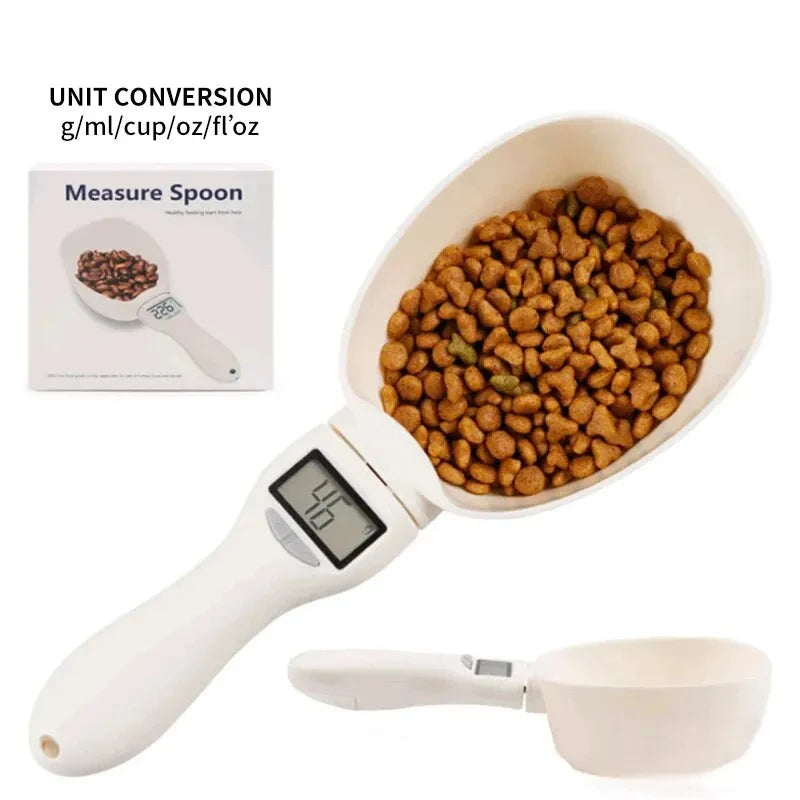 Digital Pet Food Measuring Spoon Scale for Cats and Dogs