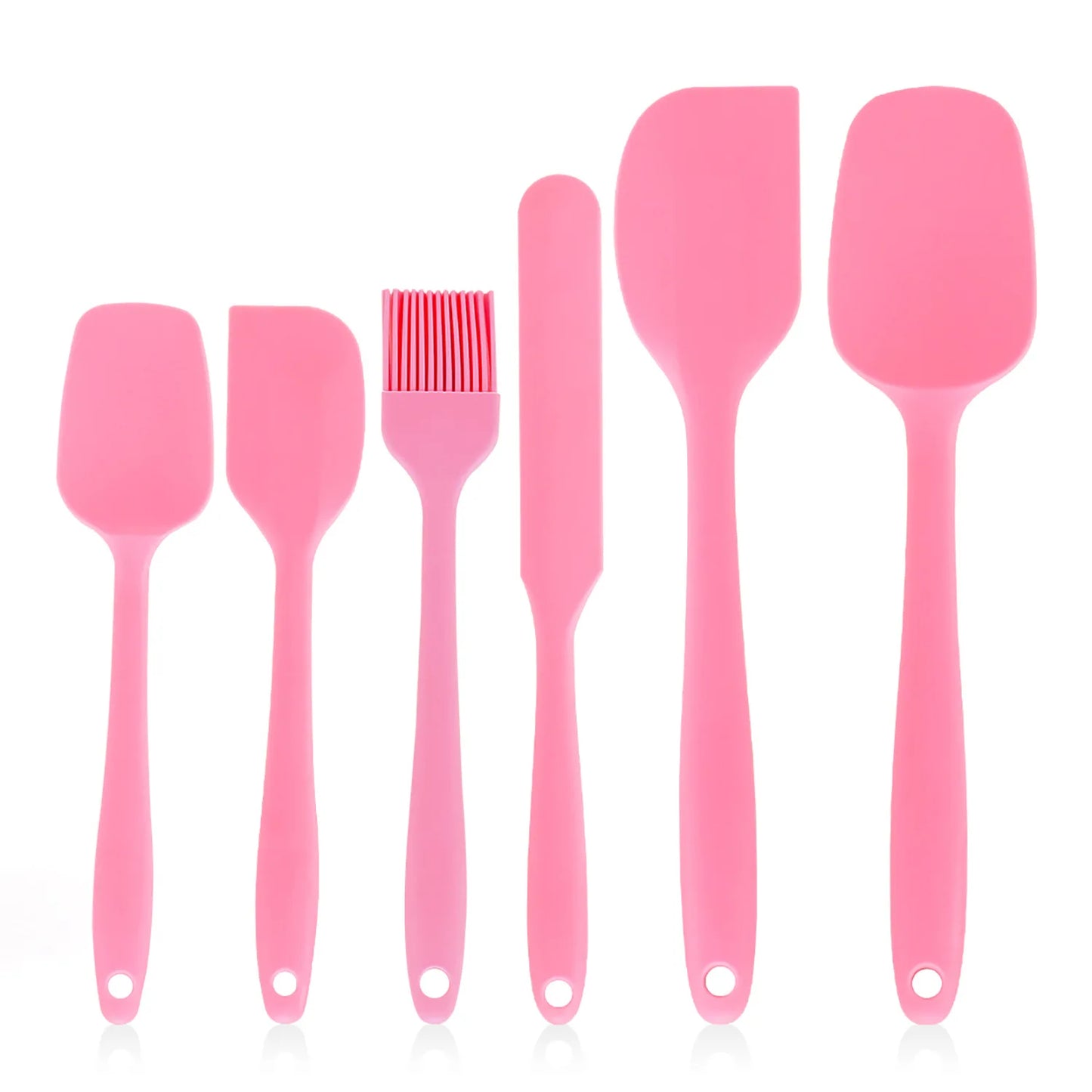 6-Piece Non-Stick Silicone Bakeware Set, Heat Resistant Spatulas, Food Grade Baking Tools