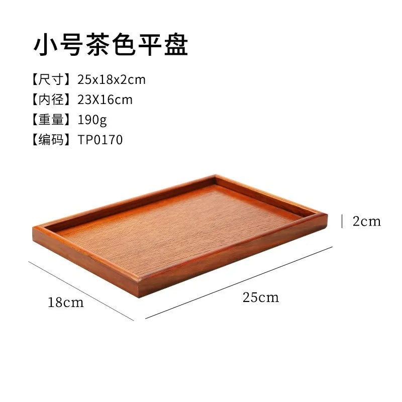 Wooden Tea Tray Decorative Storage Serving Tray