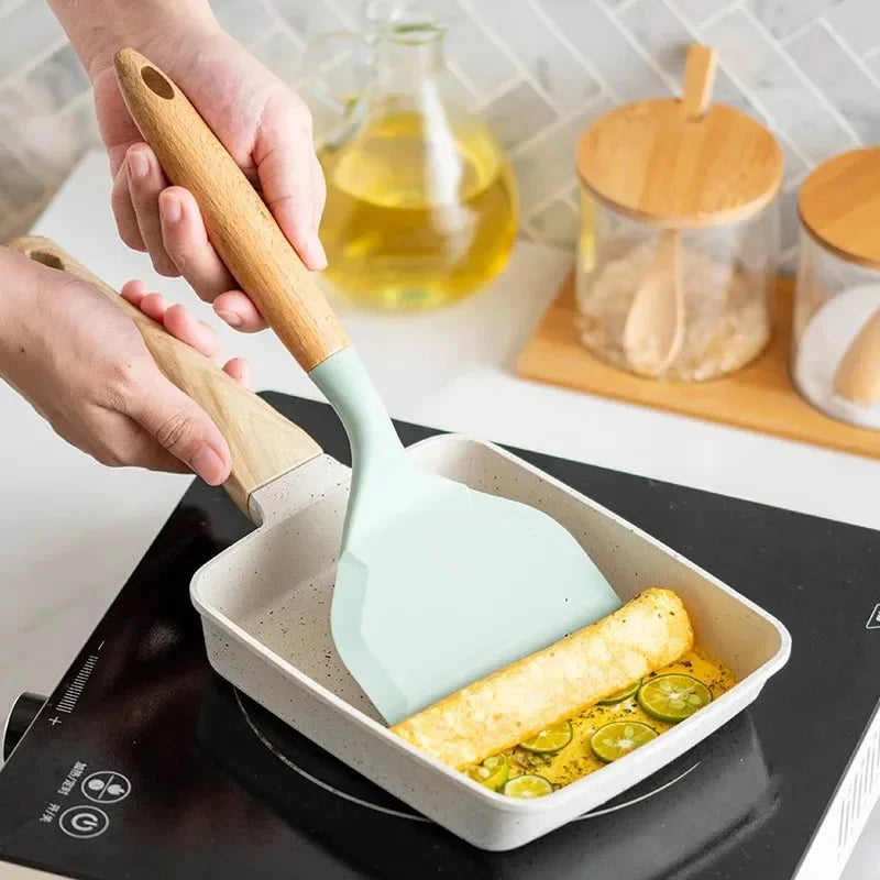 Silicone Spatula Non-Stick Cooking Utensils Kitchen Tools