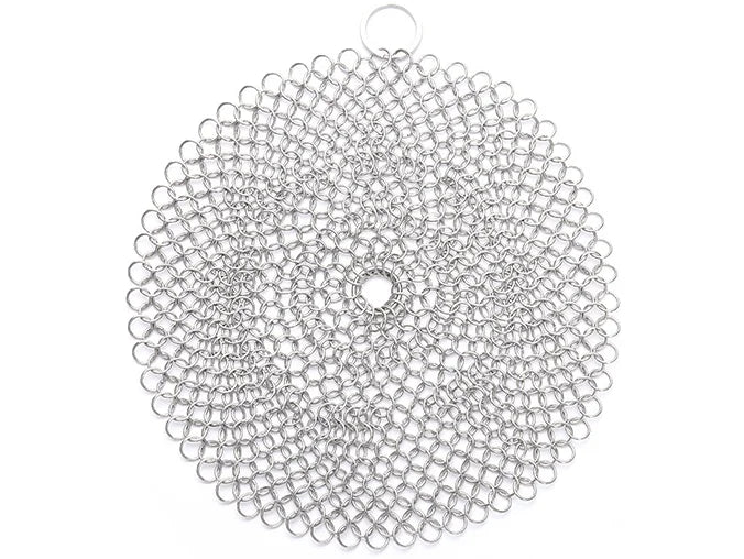 Leeseph Stainless Steel Chainmail Scrubber - Reusable Kitchen Cleaning Tool