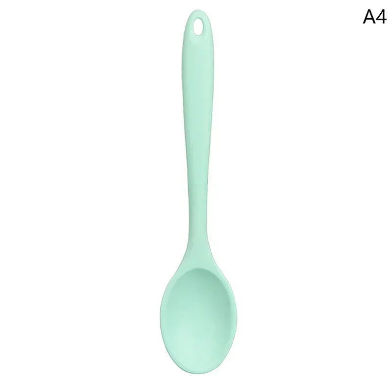 Silicone Long Handle Colander Spoon for Ramen, Rice, Salad