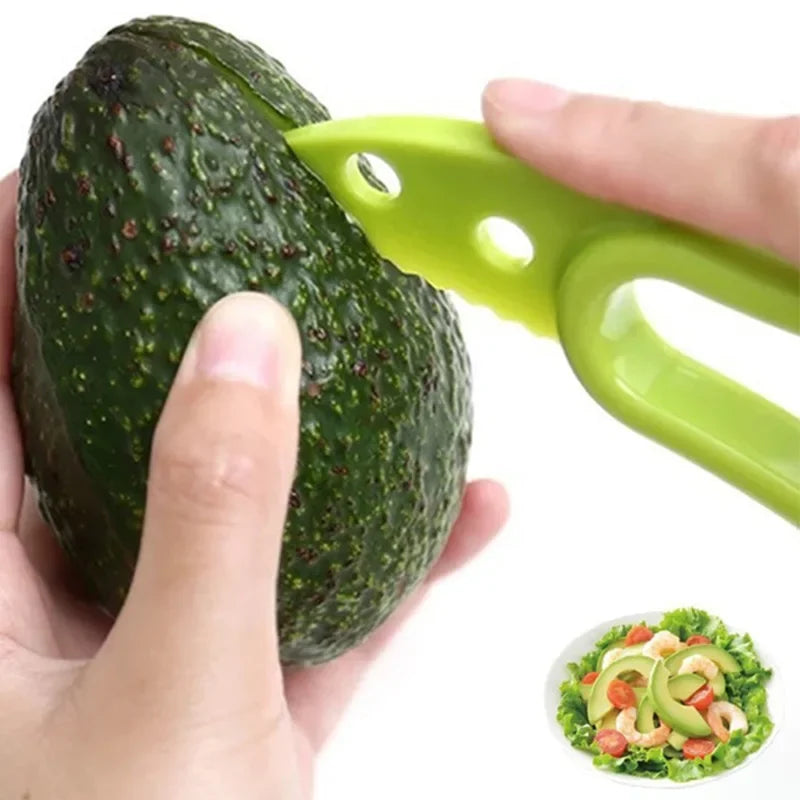 3 In 1 Avocado Slicer Corer Peeler Cutter Pulp Separator Kitchen Tool