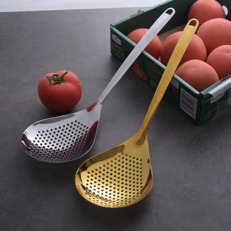 Stainless Steel Colander Strainer for Noodles, Dumplings, and French Fries