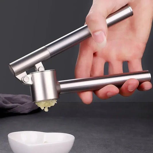 Stainless Steel Garlic Press Ginger Crusher Juicer Chopper Kitchen Tool