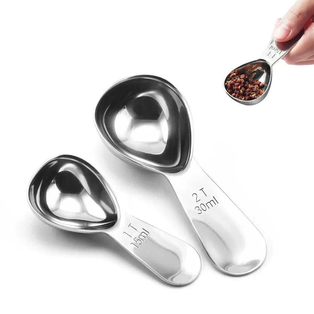 Stainless Steel Coffee Measuring Scoop 15ml/30ml for Ground Beans Tea Sugar