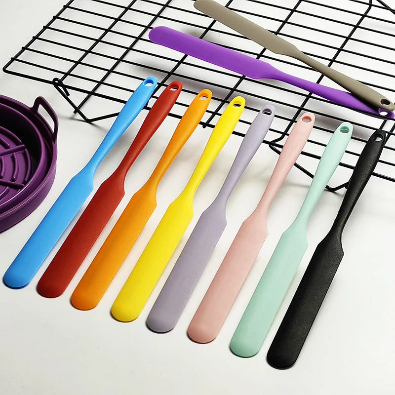 Silicone Jar Spatula, Non-Stick Icing Spatula, Food Grade, Heat Resistant Baking Tool