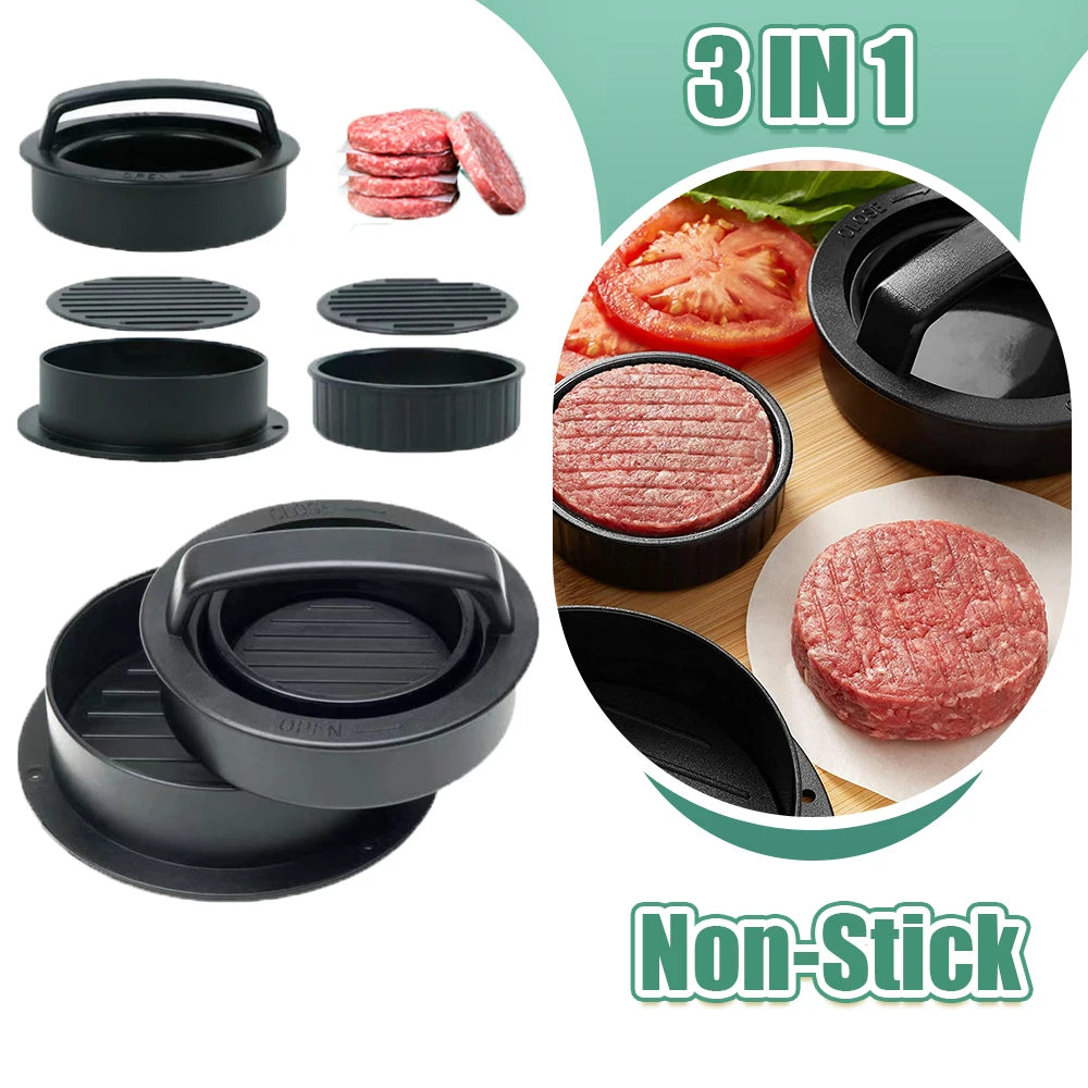 Non-Stick Burger Press Mold for Stuffed Patties