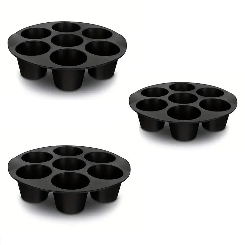 Silicone 7-Hole Muffin Pan for Air Fryer Baking