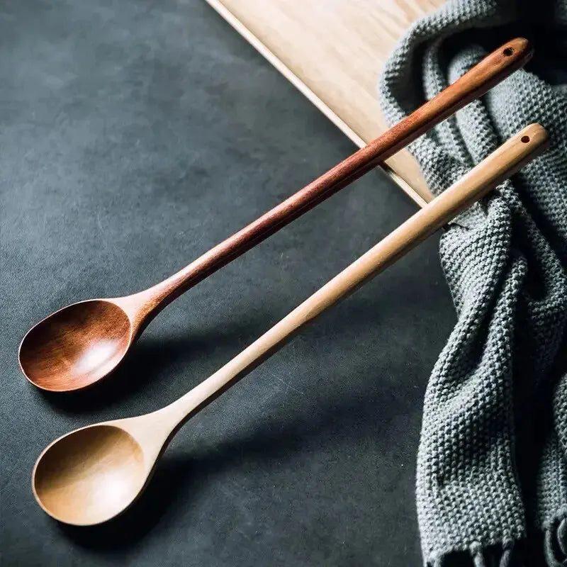 Long Wooden Cooking Spoon