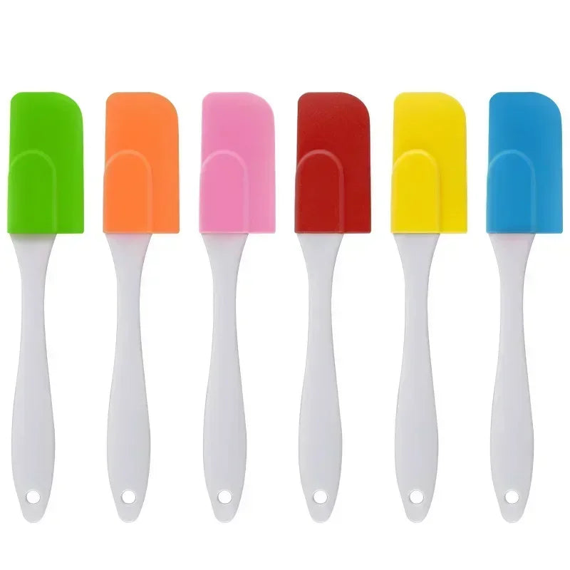 Silicone Cake Scraper White Handle Detachable Kitchen Tool