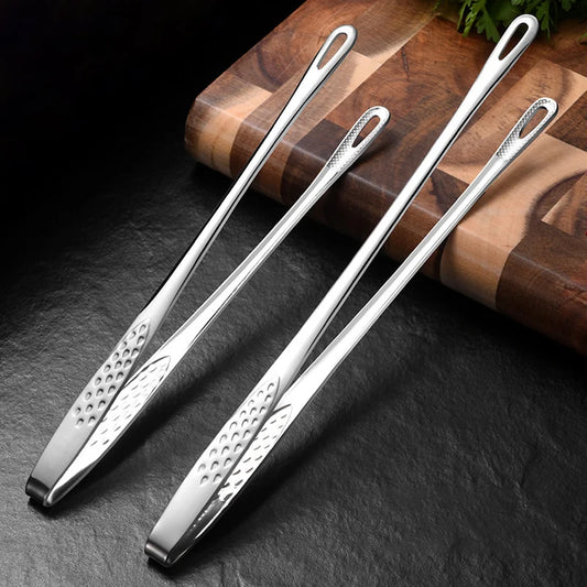 Stainless Steel Kitchen & BBQ Tongs Set