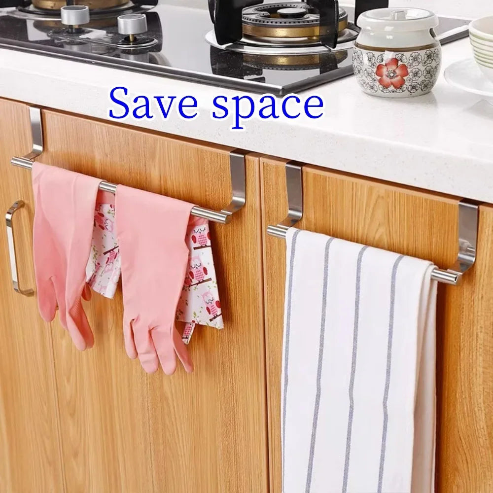 Stainless Steel Over Cabinet Towel Bar Holder