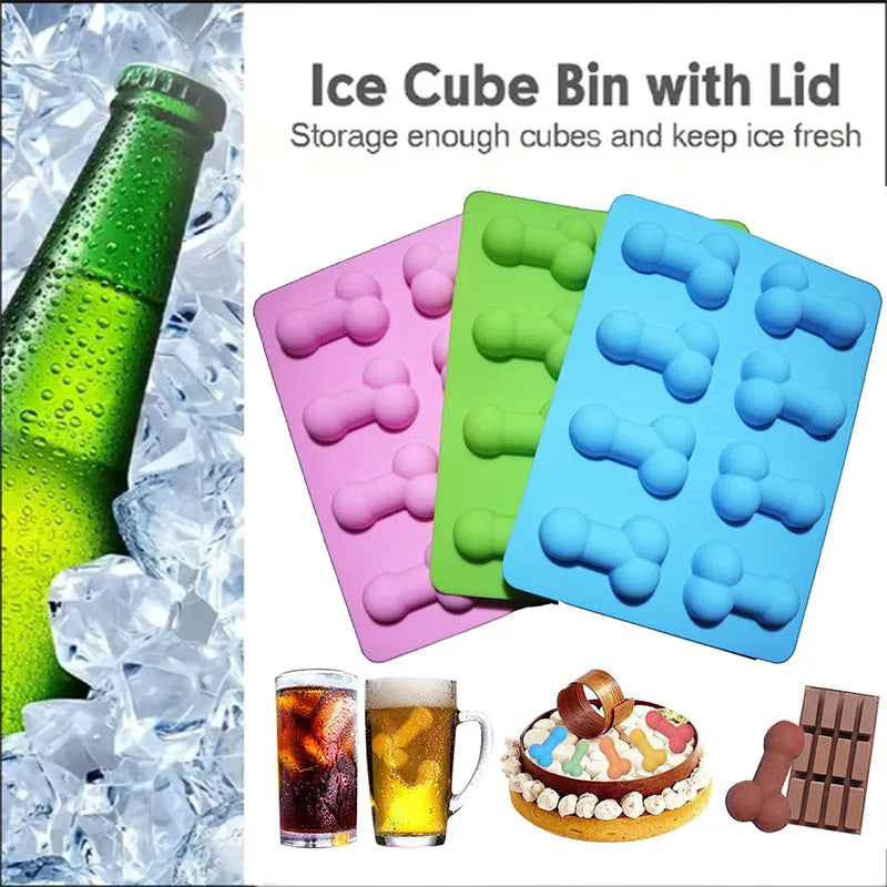 Silicone Ice Bucket Mold Tray Quick Freeze Ice Maker for Whiskey