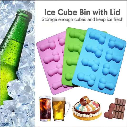 Silicone Ice Bucket Mold Tray Quick Freeze Ice Maker for Whiskey