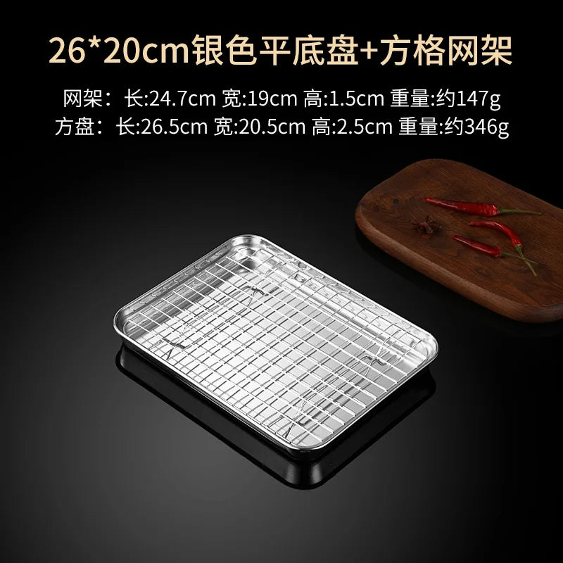 Stainless Steel Nonstick Baking Tray with Wire Rack