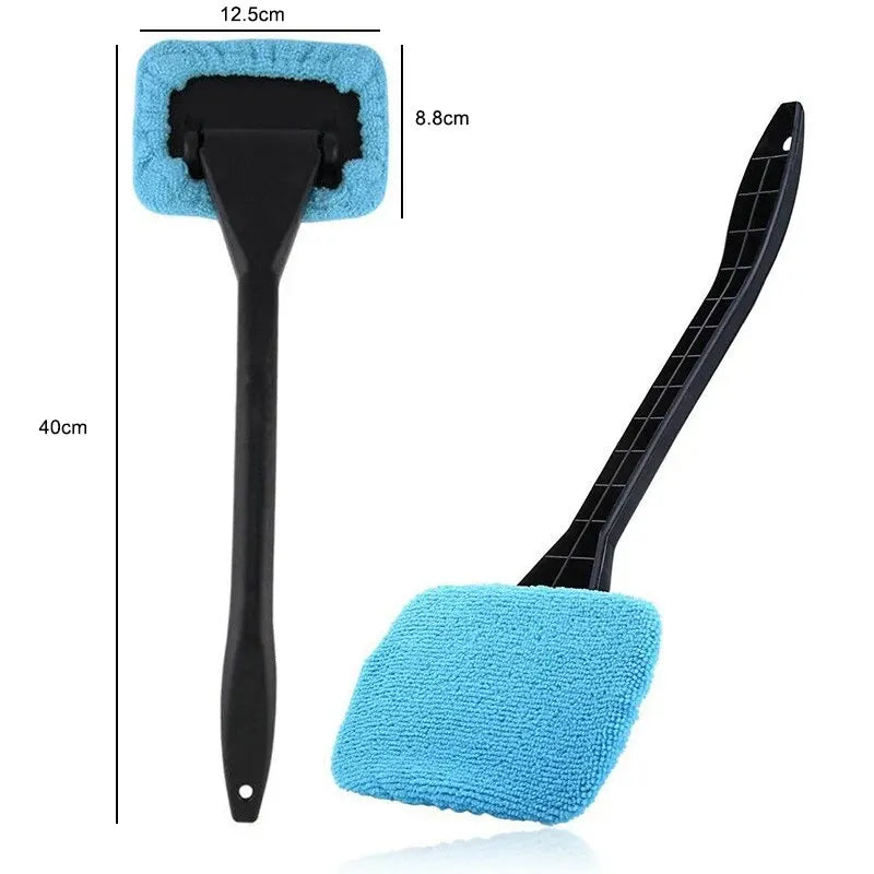 Windshield Wash Tool Window Cleaning Brush Kit Car Interior Wiper Long Handle