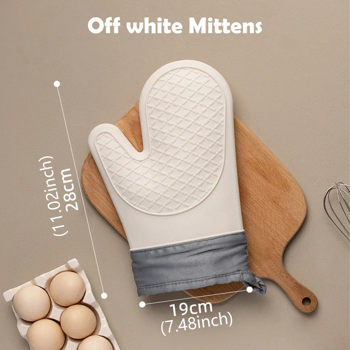 WMMO Silicone Anti-scald Oven Gloves Non-slip Heat Resistant Baking Gloves